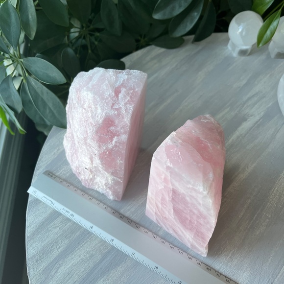 Rose Quartz Book Ends - Picture 4 of 5